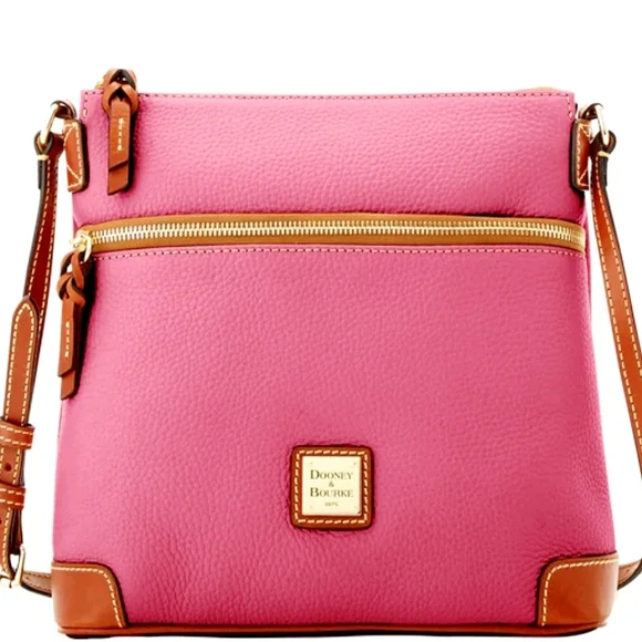 Dooney & Bourke Pebble Grain Hot Pink - Picture 1 of 13